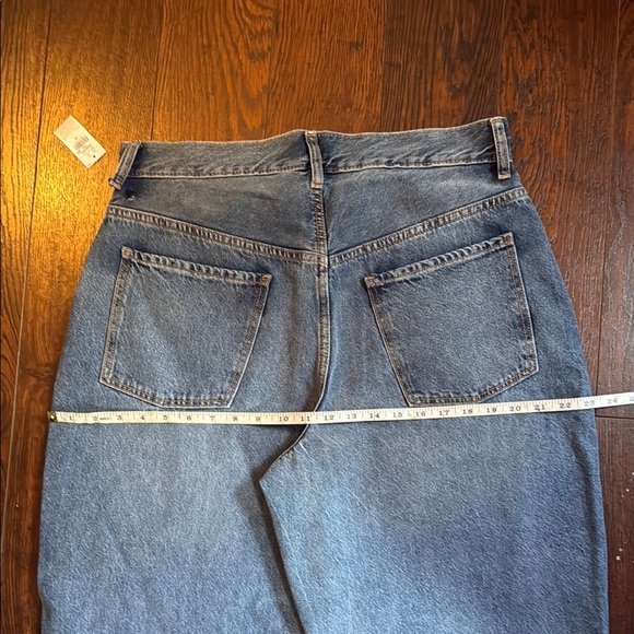 OLD NAVY Balloon Fit Ankle Size 14 Classic Blue Denim Jeans - Picture 9 of 11